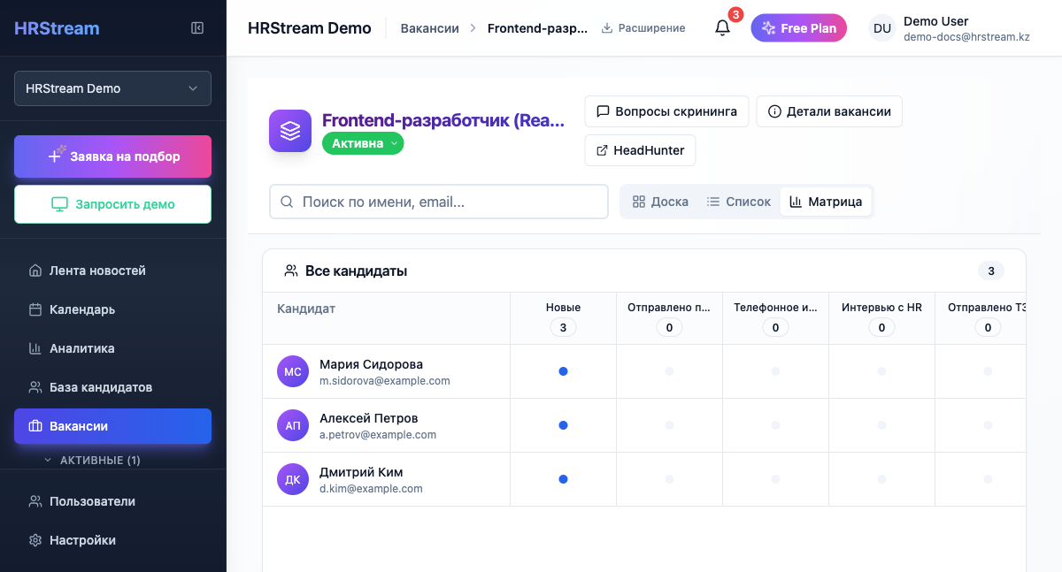 Режим Матрица